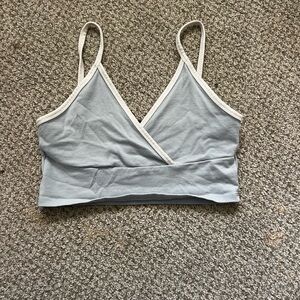 Brandy Melville Light Blue Crop Top